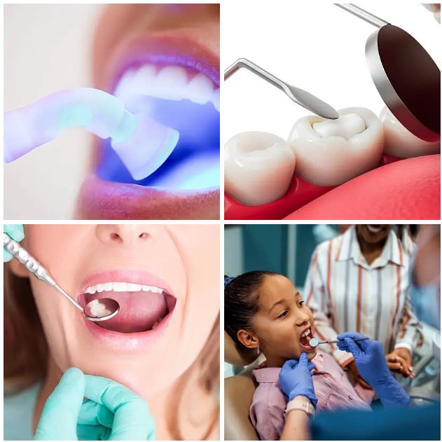 Dental fillings collage — treatment and check-ups at Dr Pierre Dentistry Edgecliff